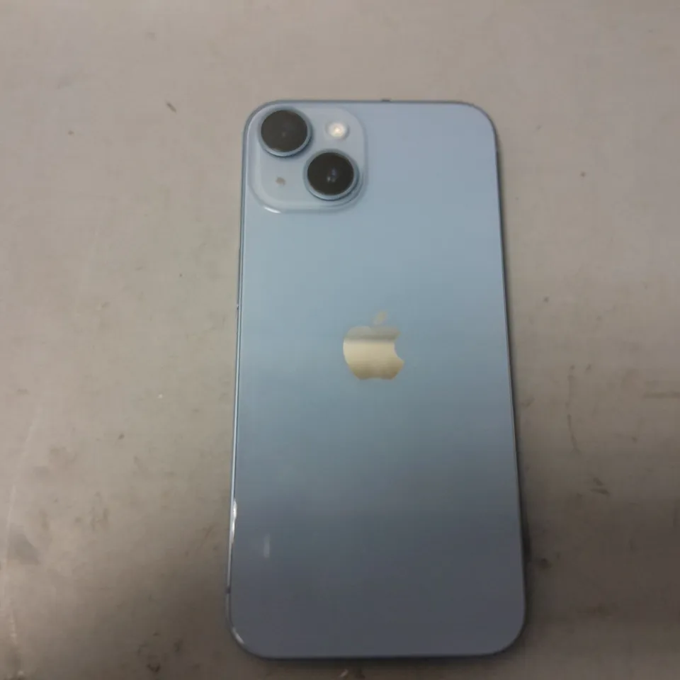 APPLE IPHONE IN BLUE - MODEL UNSPECIFIED