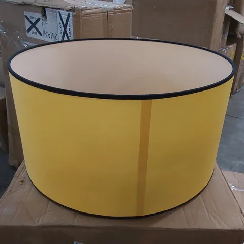 BOXED ROUND YELLOW FLOOR STANDING LAMP SHADE