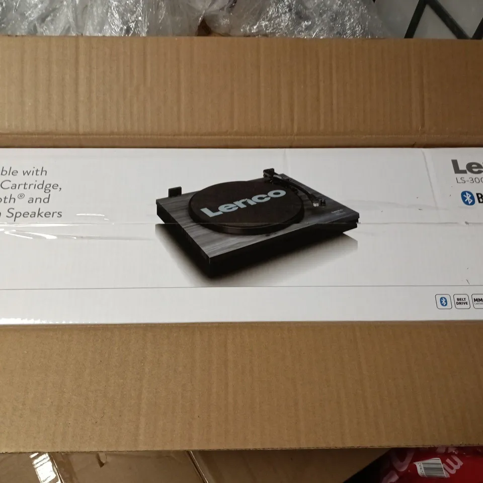 LENCO LS-300BK TURNTABLE WITH BLUETOOTH – BOXED
