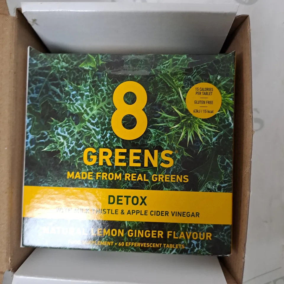 8GREENS DETOX FIZZY TABLETS - PACKED WITH 8 POWERFUL SUPER GREENS