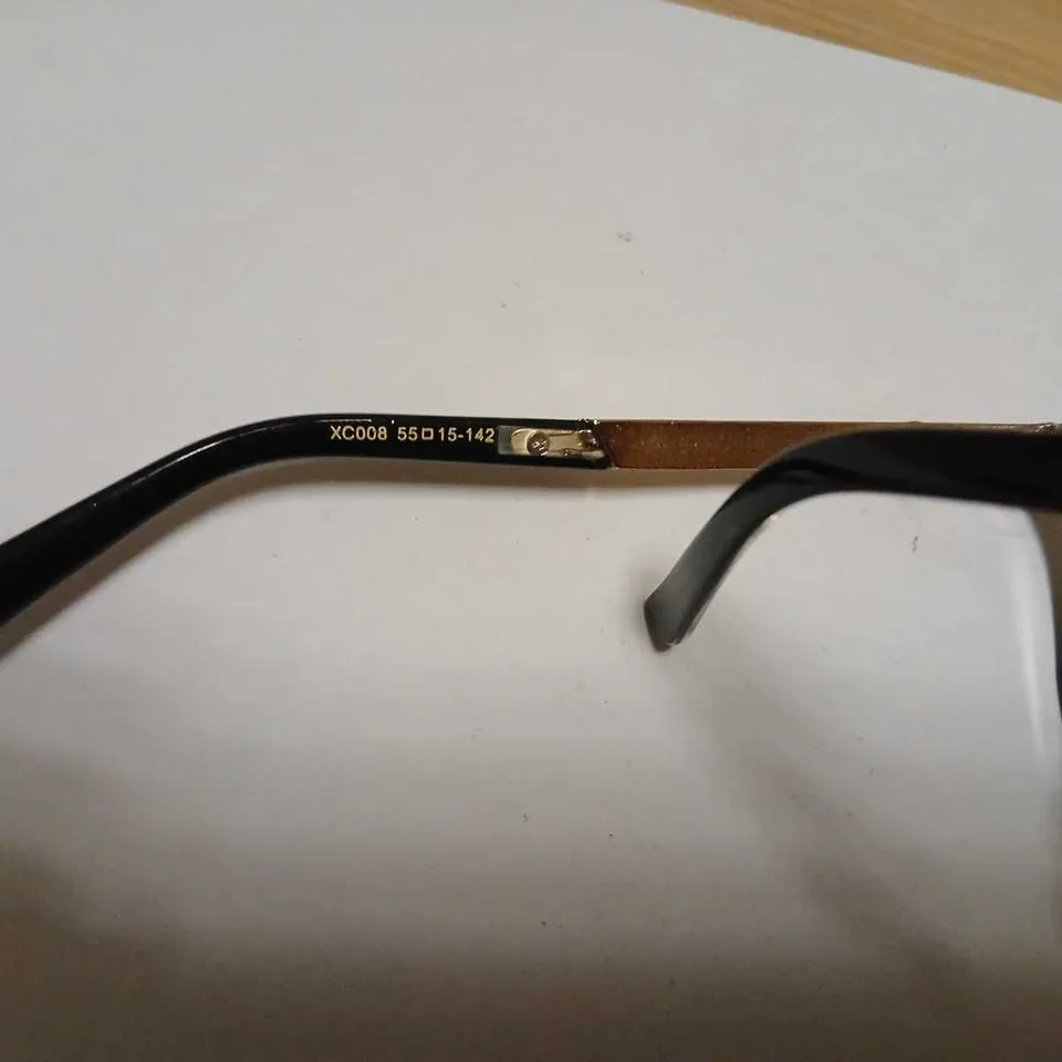 BURBERRY EYEGLASSES FRAMES – BLACK & GOLD, BOXED