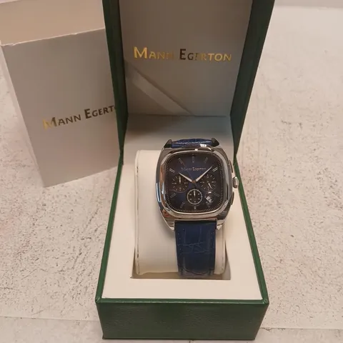 MANN EGERTON GLIDER STEEL BLUE WATCH