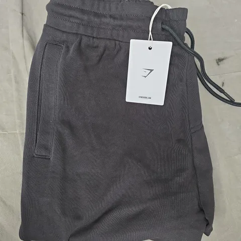 GYM SHARK REST DAY ESSENTIALS OVERSIZED FIT JOGGERS IN BLACK SIZE MEDIUM