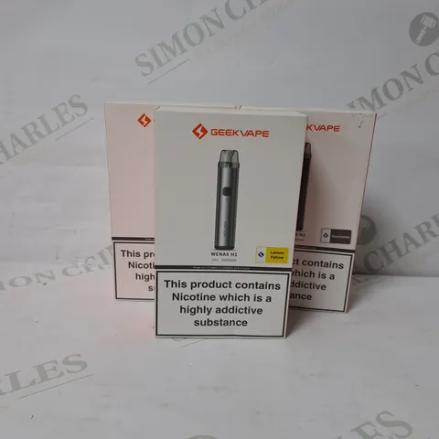 3 BOXED GEEKVAPE WENAX H1 VAPE KIT