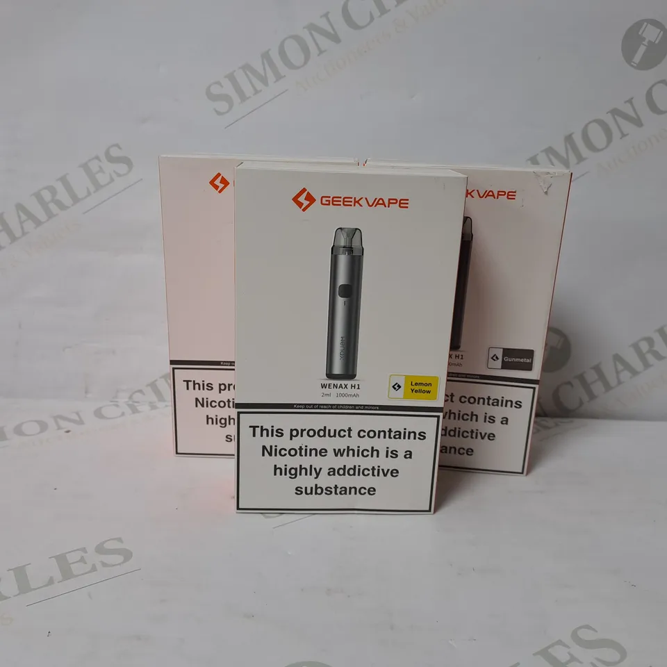 3 BOXED GEEKVAPE WENAX H1 VAPE KIT 