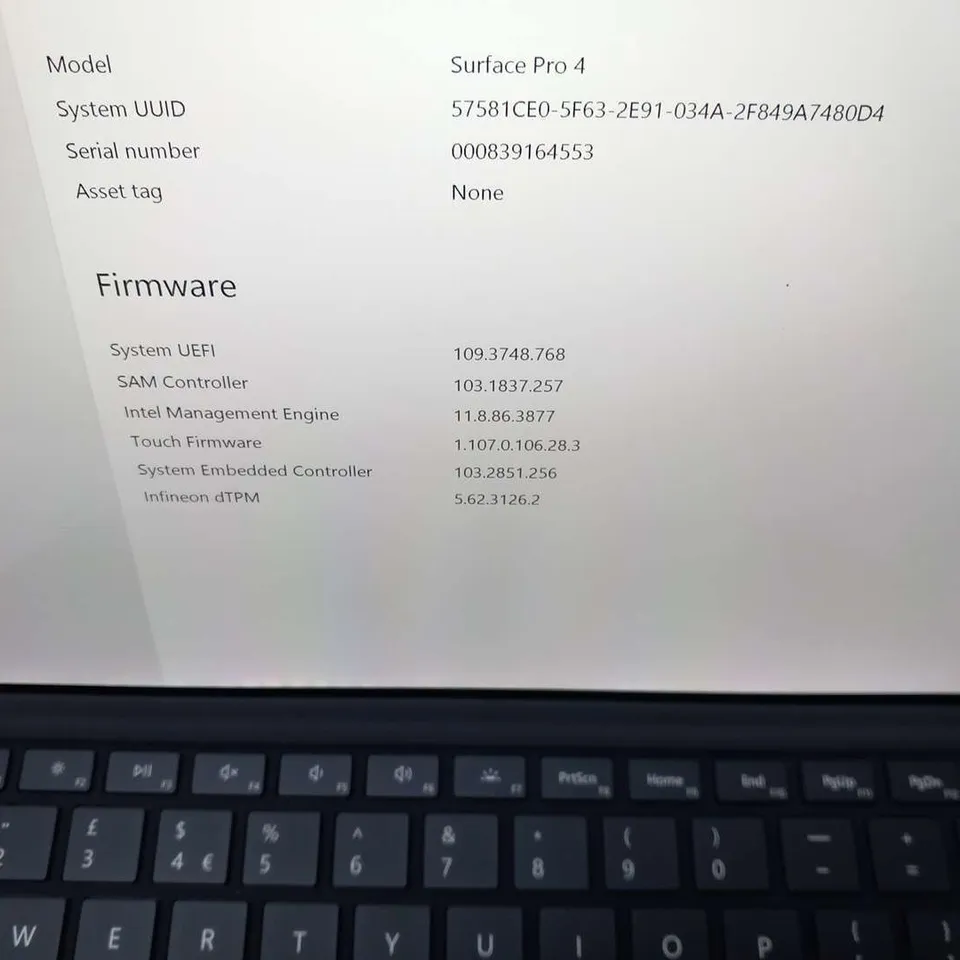 MICROSOFT SURFACE PRO 4 128GB