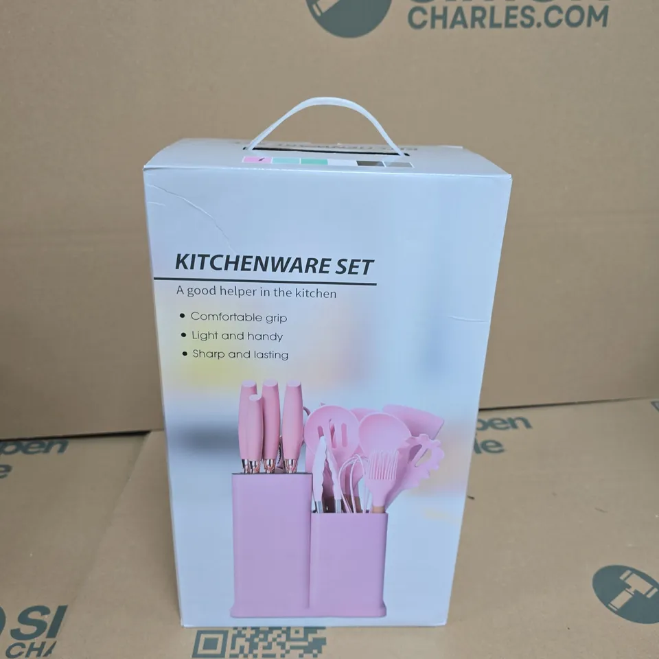 KITCHENWARE UTENSILS SET PINK