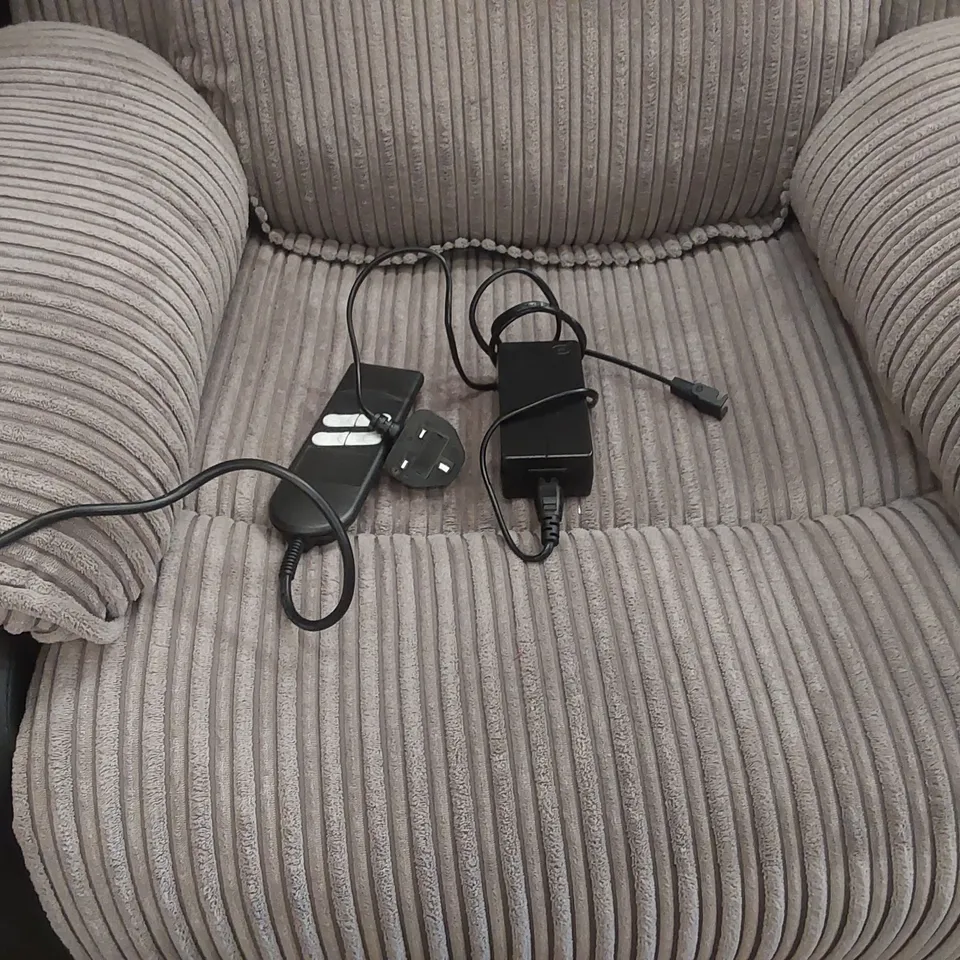 DESIGNER UPHOLSTERED ELECTRIC RECLINER ARMCHAIR 
