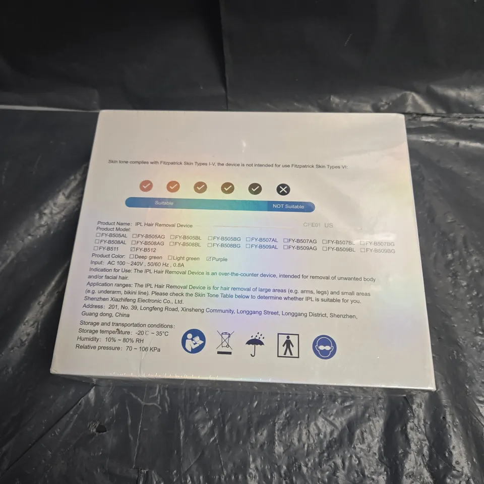 SEALED IPL HAIR REMOVAL DEVICE – BOXED