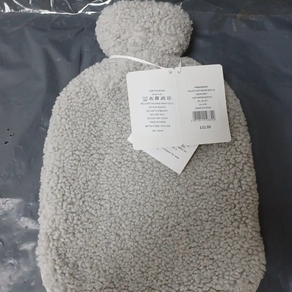 THE WHITE COMPANY MALMO HOT WATER BOTTLE DOVE GREY