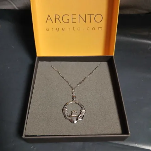 ARGENTO CROWN PENDANT NECKLACE IN BOX