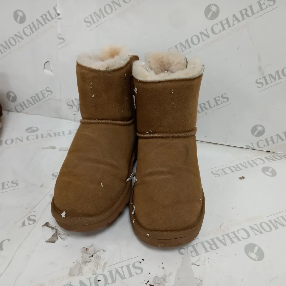 bon sheepskin metc heel cheshnut shoes 