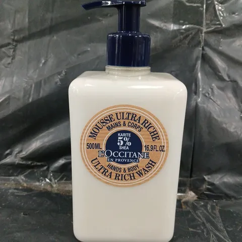 L'OCCITANE HANDS & BODY ULTRA RICH BODY WASH - 500ML