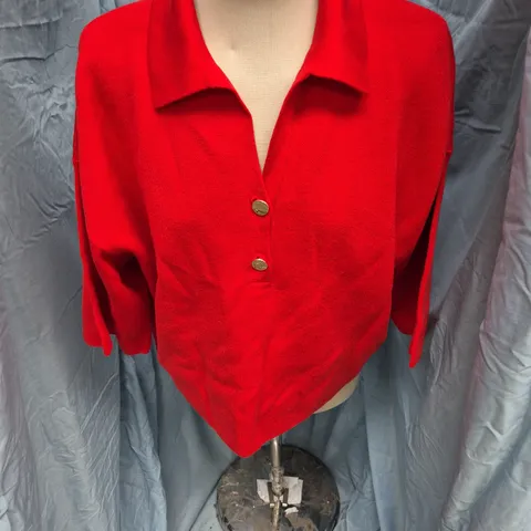 F&F RED CARDIGAN, SIZE L, WOMENβS CLOTHING