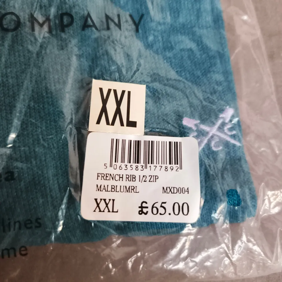 CREW CLOTHING COMPANY FRENCH RIB 1/2 ZIP TOP – XXL