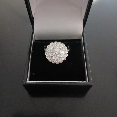 DIAMONIQUE X KATHRYN 0.8CT TW 30TH ANNIVERSARY RING STERLING SILVER RHODIUM PLATED