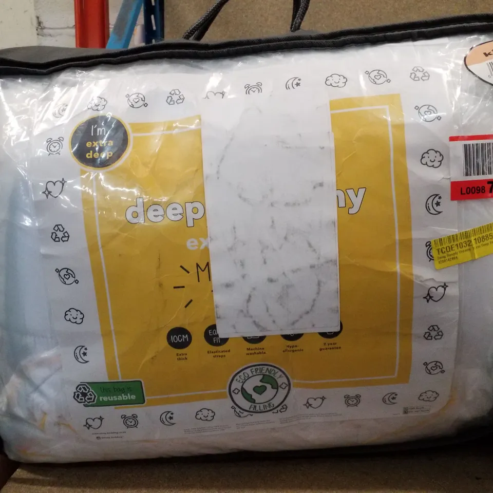 SNUG DEEPLY DREAMY 10CM DEEP ECO FRIENDLY MATTRESS TOPPER 