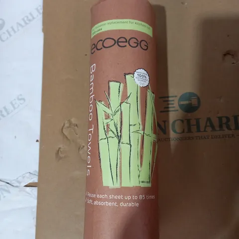 LOT OF 6 ROLLS OF 20 ECOEGG BAMBOO TOWELS TO REPLACE KITCHEN ROLL