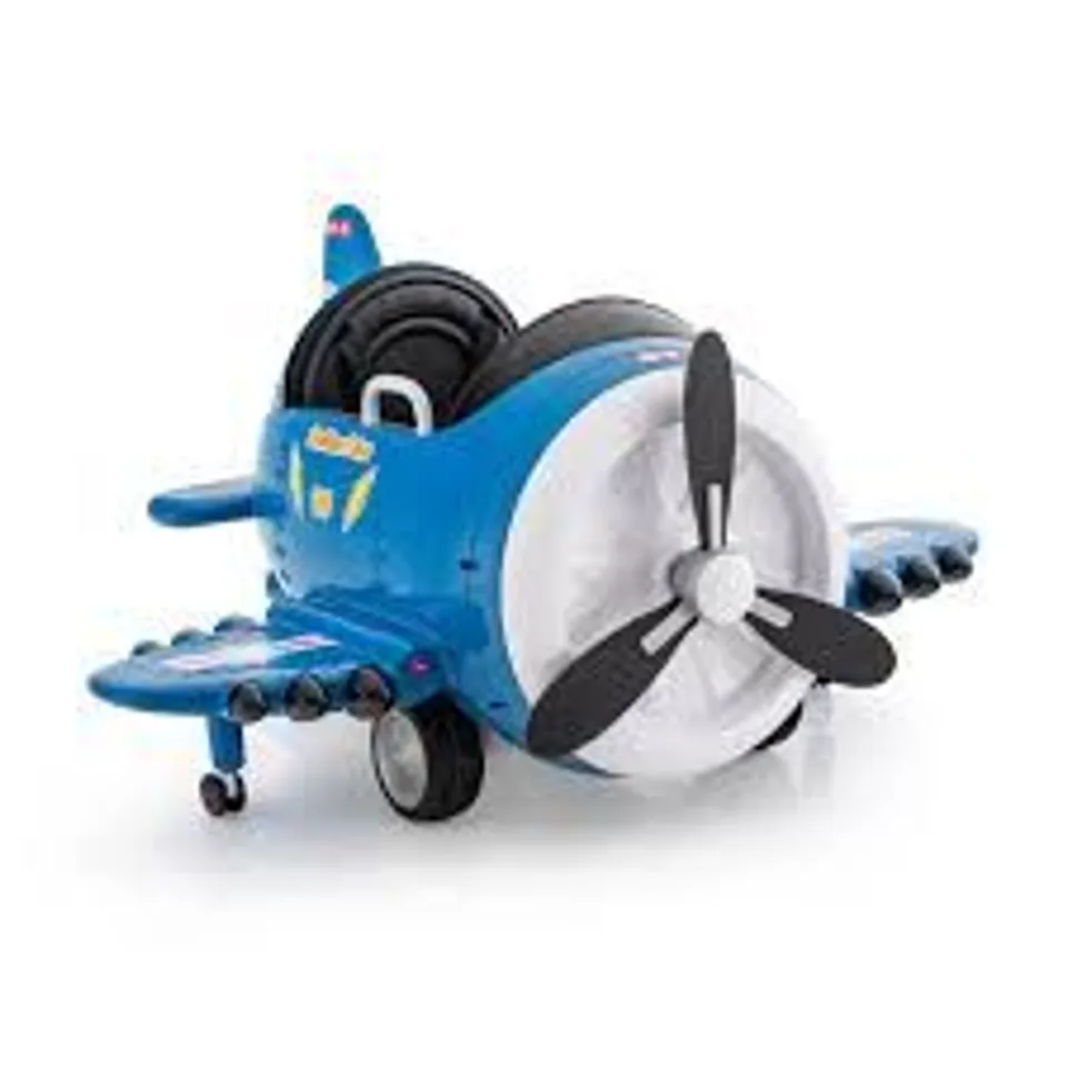 BOXED COSTWAY BLUE KIDS RIDE ON ELECTRIC AIRPLANE CAR TOY