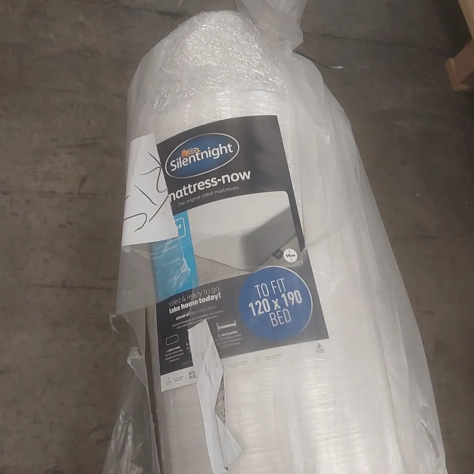 QUALITY BAGGED AND ROLLED SILENTNIGHT 120CM SMALL DOUBLE MATTRESS