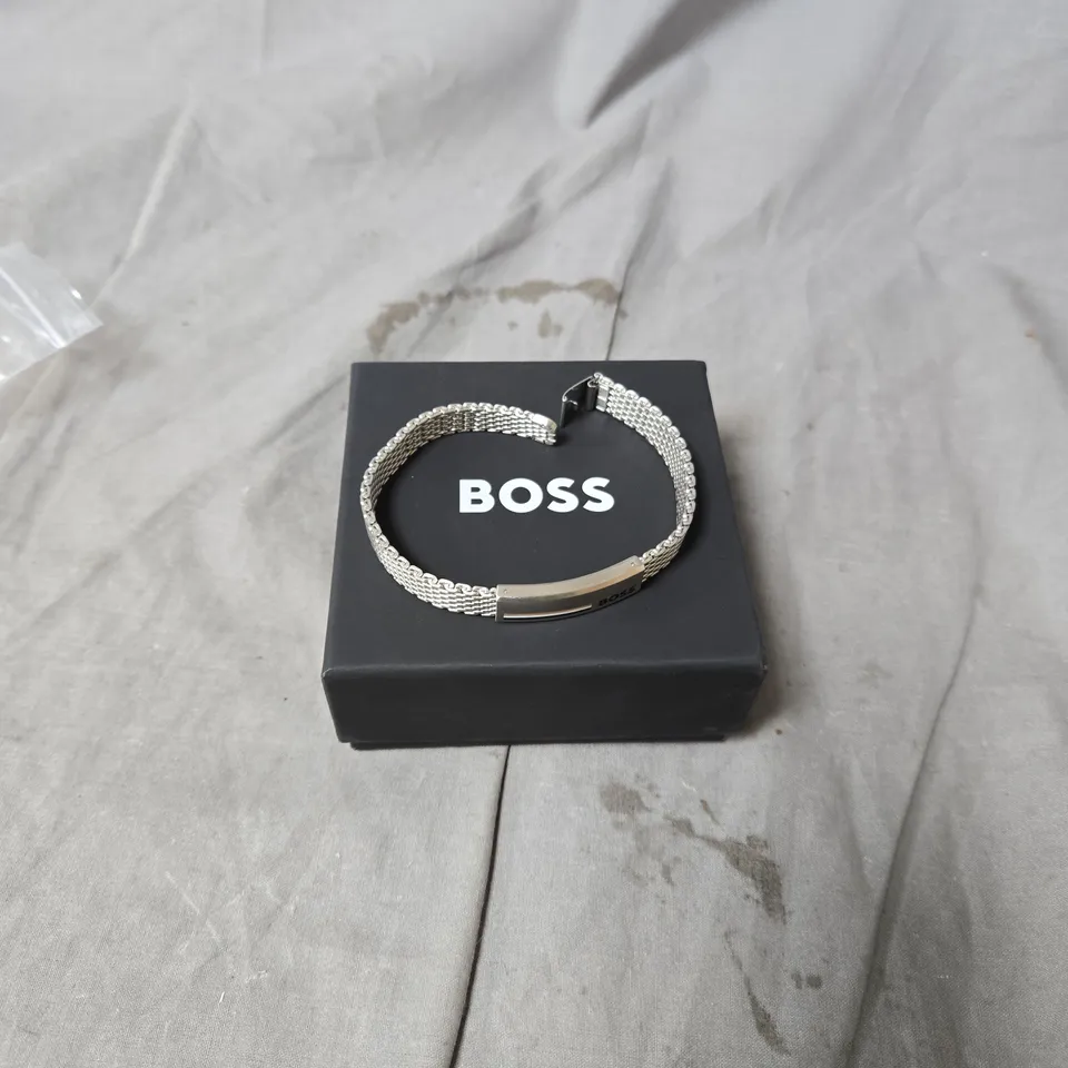 BOXED BOSS STAINLESS STEEL ALEN MESH BRACELET