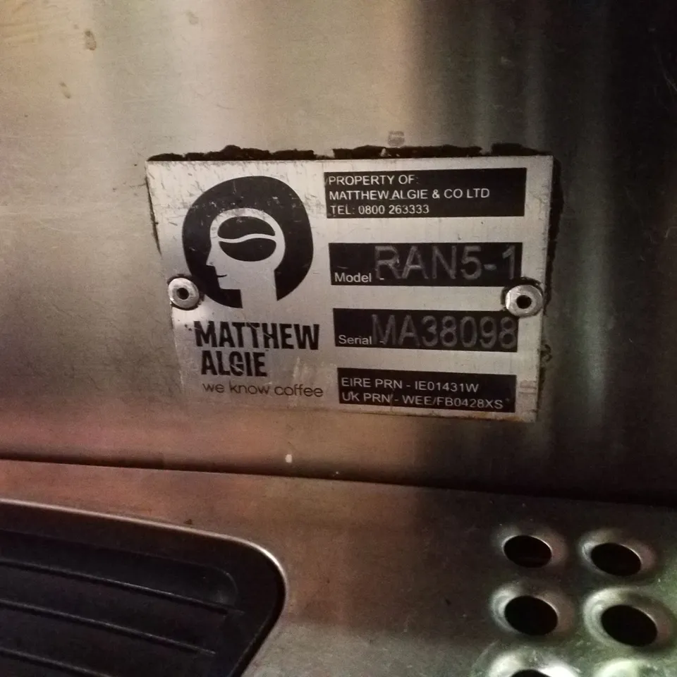 RANCILIO RAN5-1 COMMERCIAL BARRISTA COFFEE MACHINE