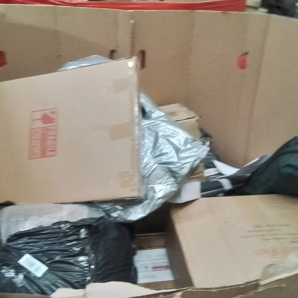 PALLET OF ASSORTED HOUSEHOLD GOODS AND PRODUCTS TO INCLUDE;SMART BATHROOM MIRROR,CEILING LIGHT WITH FAN