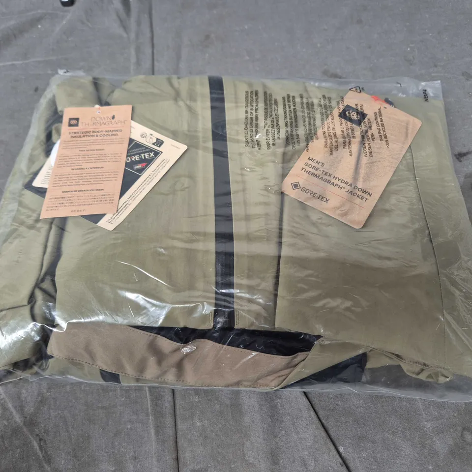 MEN'S GORE-TEX HYDRA DOWN THERMAGRAPH JACKET – OLIVE - SIZE SMALL