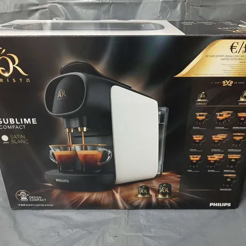 BOXED LOR BARISTA SUBLIME COMPACT COFFEE MACHINE IN SATIN BLACK