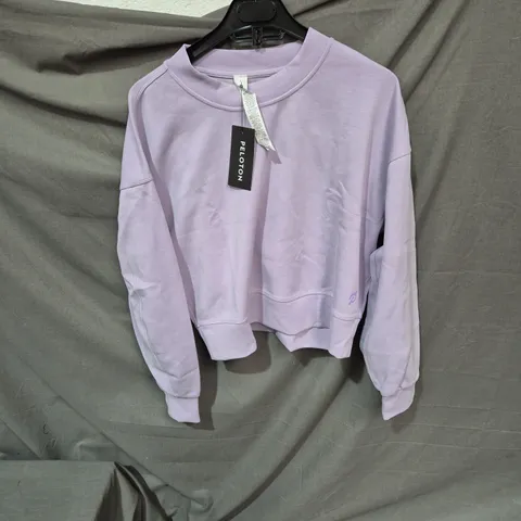 PELOTON LAVENDER CROPPED SWEATSHIRT – WOMEN'S UK 8 (US 4)