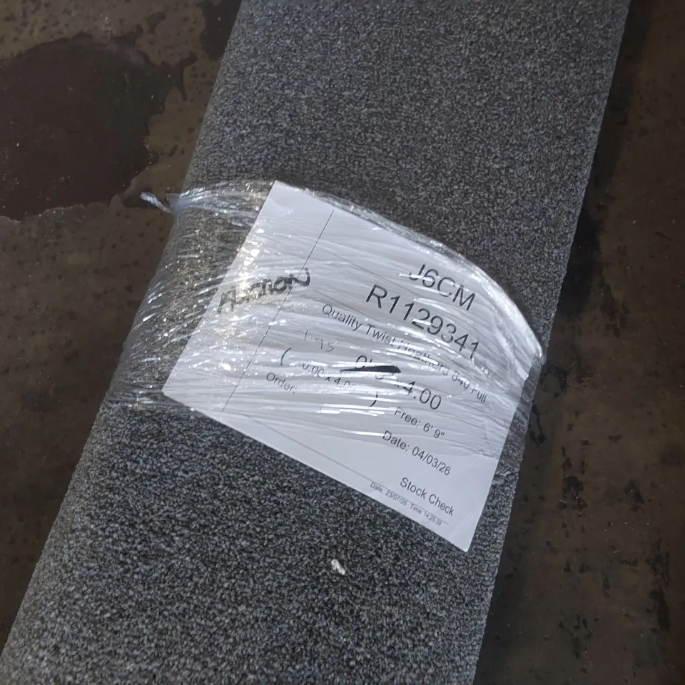 ROLL OF QUALITY TWIST HEATHERS FULL CARPET - APPROXIMATELY 1.95 x 4m