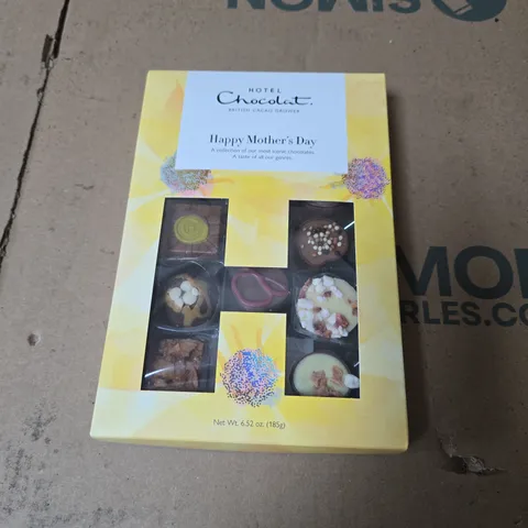 HOTEL CHOCOLATE HAPPY MOTHER'S DAY BOXED CHOCOLATES – 6.5 OZ (185 G) - BEST BEFORE JULY 2027 