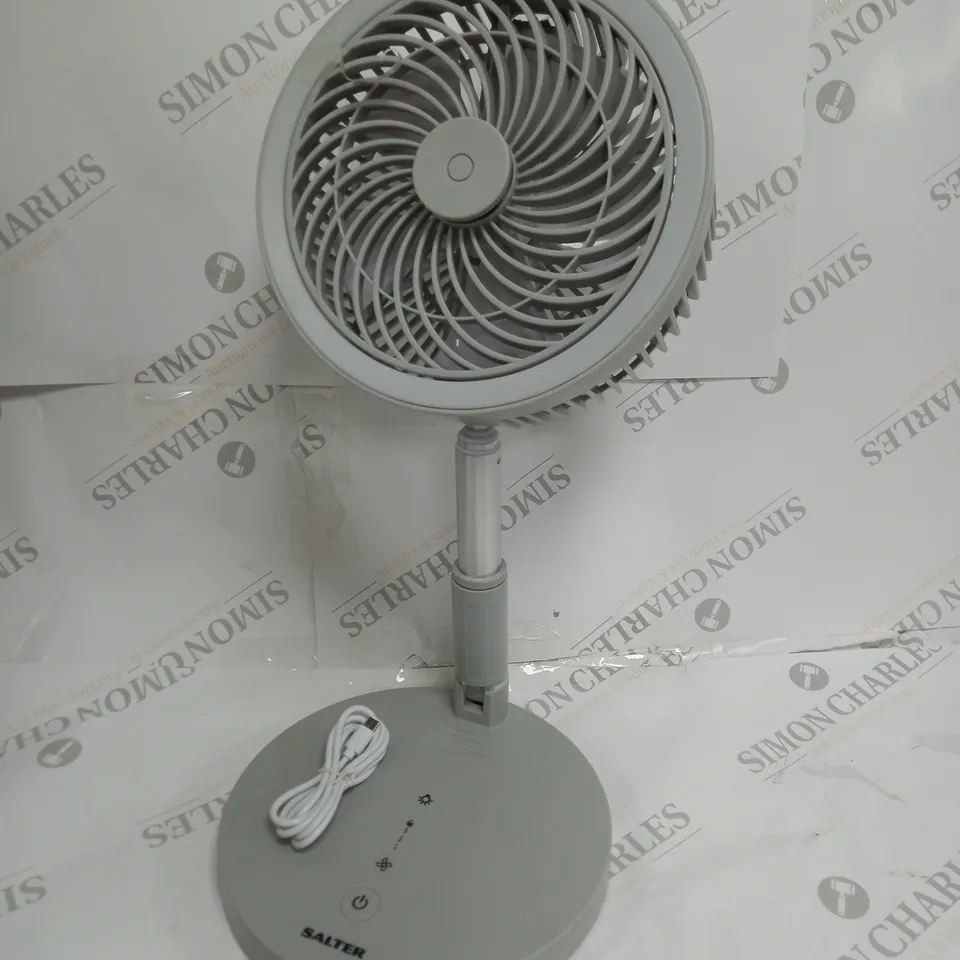 BOXED SALTER PROFESSIONAL CORDLESS FAN - GREY