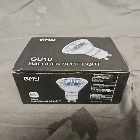 BOXED SET OF 6 GMY GU10 HALOGEN SPOTLIGHTS