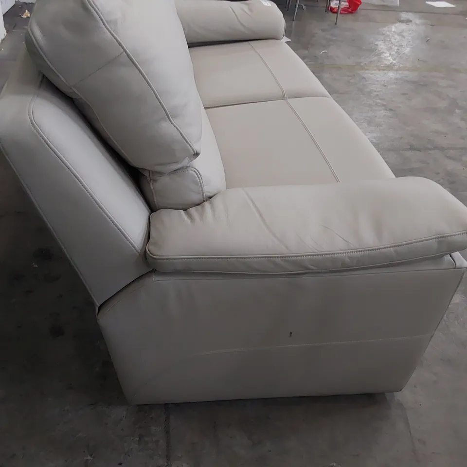 QUALITY BRITISH DESIGNER G PLAN TAYLOR THREE SEATER SOFA CAMBRIDGE CLOUD LEATHER 