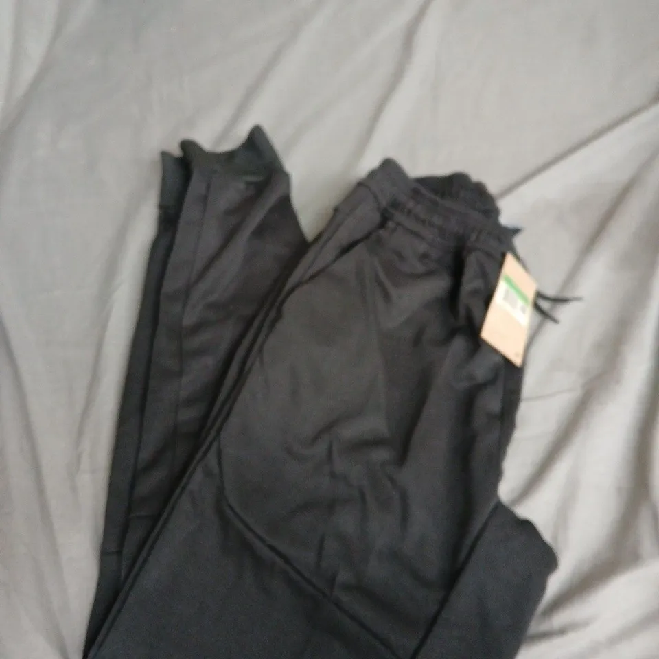 NIKE DRI-FIT BLACK TRACK PANTS, SIZE XL