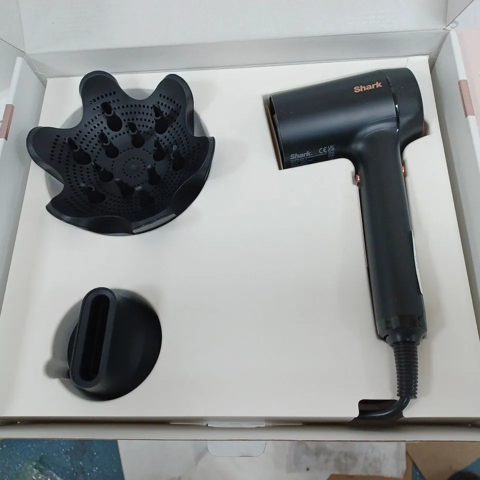 BOXED SHARK STYLE IQ IONIC HAIR DRYER & STYLER