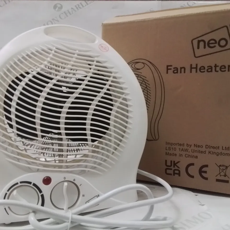 BOXED NEO FAN HEATER IN WHITE