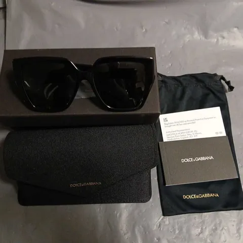 BOXED PAIR OF DOLCE & GABBANA BLACK FRAMED GLASSES