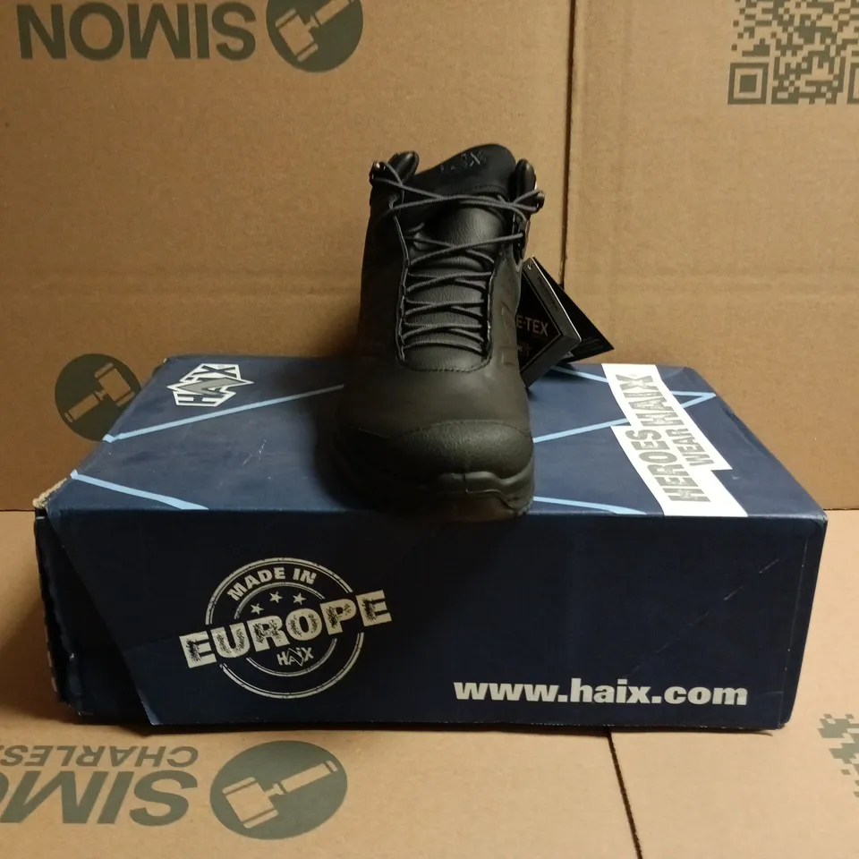 BOXED PAIR OF HAIX SHOES IN BLACK SIZE UK 5.5