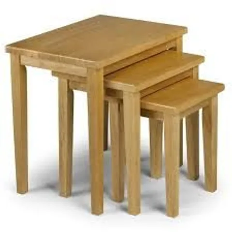 BOXED CLEO NEST OF TABLES - NATURAL OAK (1 BOX)