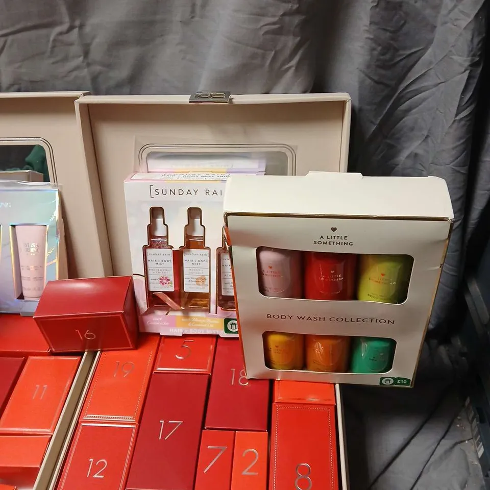 APPROXIMATEY 6 ASSORTED HEALTH AND BEAUTY PRODUCTS TO INCLUDE - A LITTLE SOSMTHING  COMFY COZY BAYLIS AND HARDING.