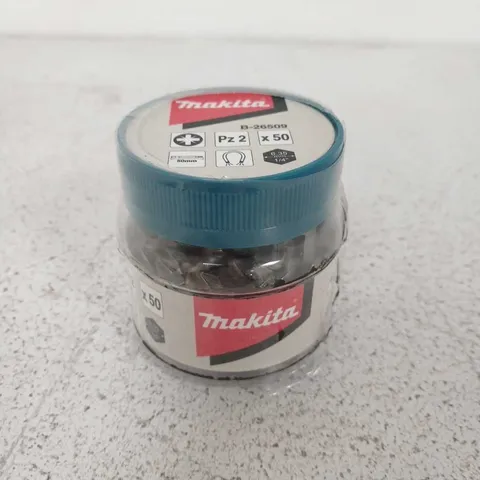 MAKITA B-26509 50 PIECE SCREW BITS PZ2X50MM 
