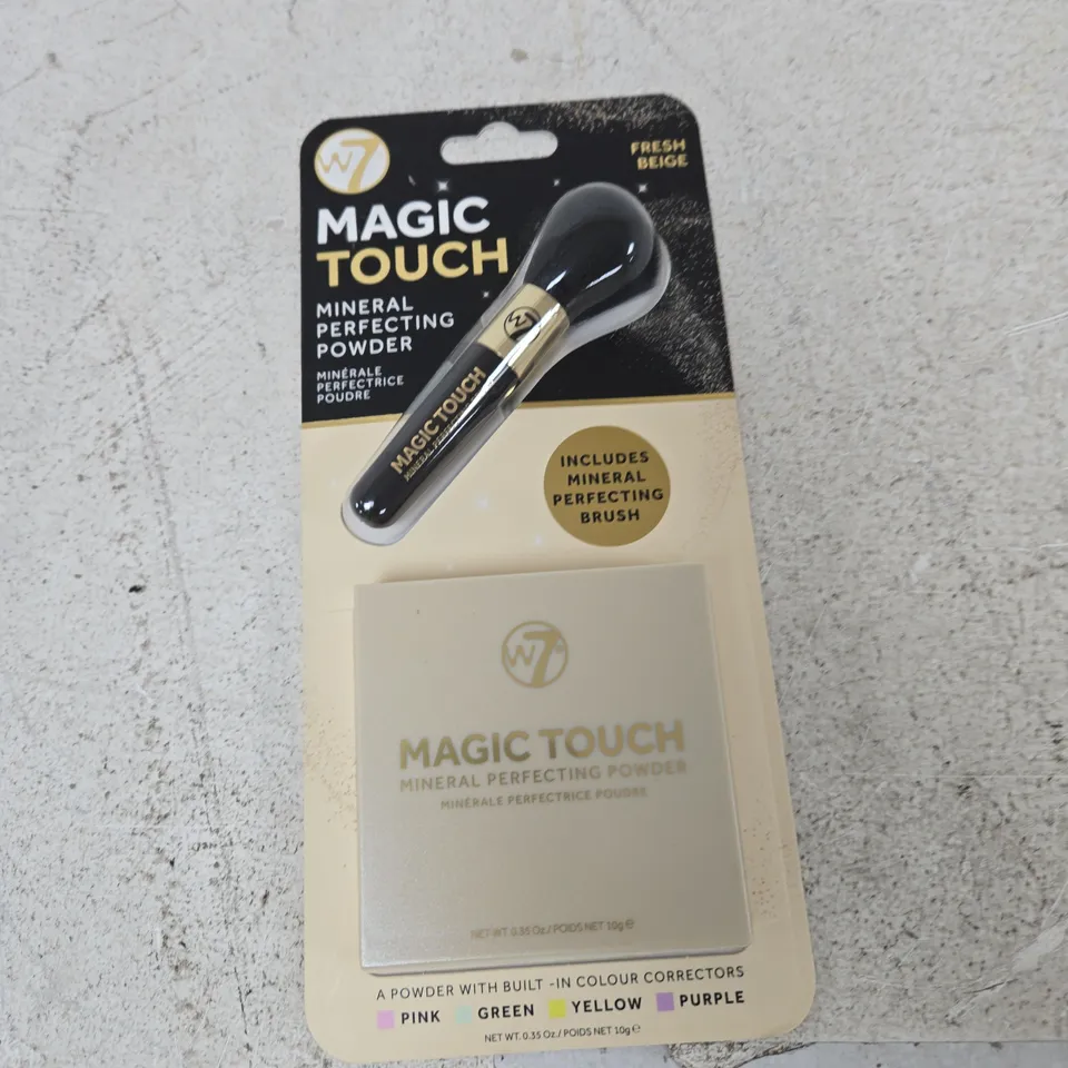 W7 MAGIC TOUCH MINERAL PERFECTING POWDER – FRESH BEIGE, 10G, WITH BUILT-IN COLOUR CORRECTORS (BOXED)
