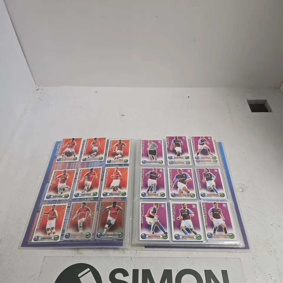 TOPPS MATCH ATTAX COLLECTOR BINDER WITH PREMIER LEAGUE TRADING CARDS 2008/2009