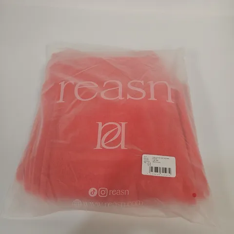 TOWELLING HIGH WAIST TROUSERS – CORAL REEF, UK 18