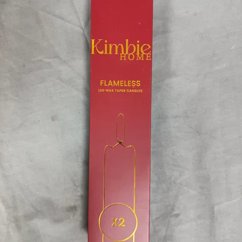 KIMBIE HOME FLAMELESS LED WAX TAPER CANDLES 