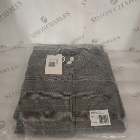 BAGGED PRETTY GREEN PRINCE OF WALES HARRINGTON JACKET SIZE M