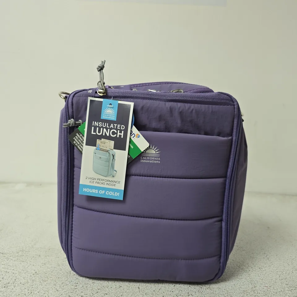 CALIFORNIA INNOVATIONS INSULATED LUNCH BAG – PURPLE