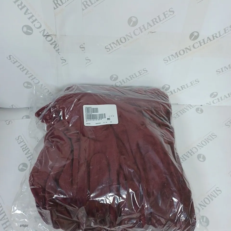 BOXED COZEE HOME VELVETSOFT HEATED THROW IN SHIRAZ WINE